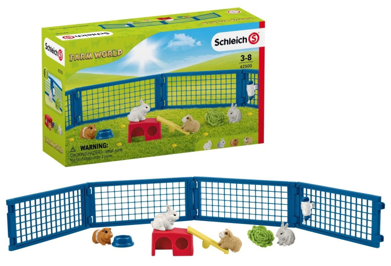 Schleich 42500 Oplocená aréna pro králíky a morčata