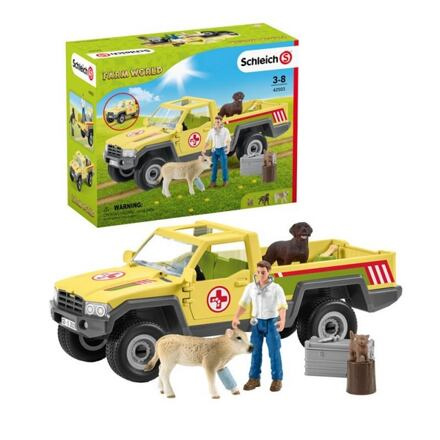 Schleich 42503 Záchranné terénní auto s veterinářem