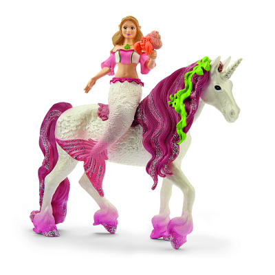 Schleich 70593 Mořská panna Feya na podvodním jednorožci