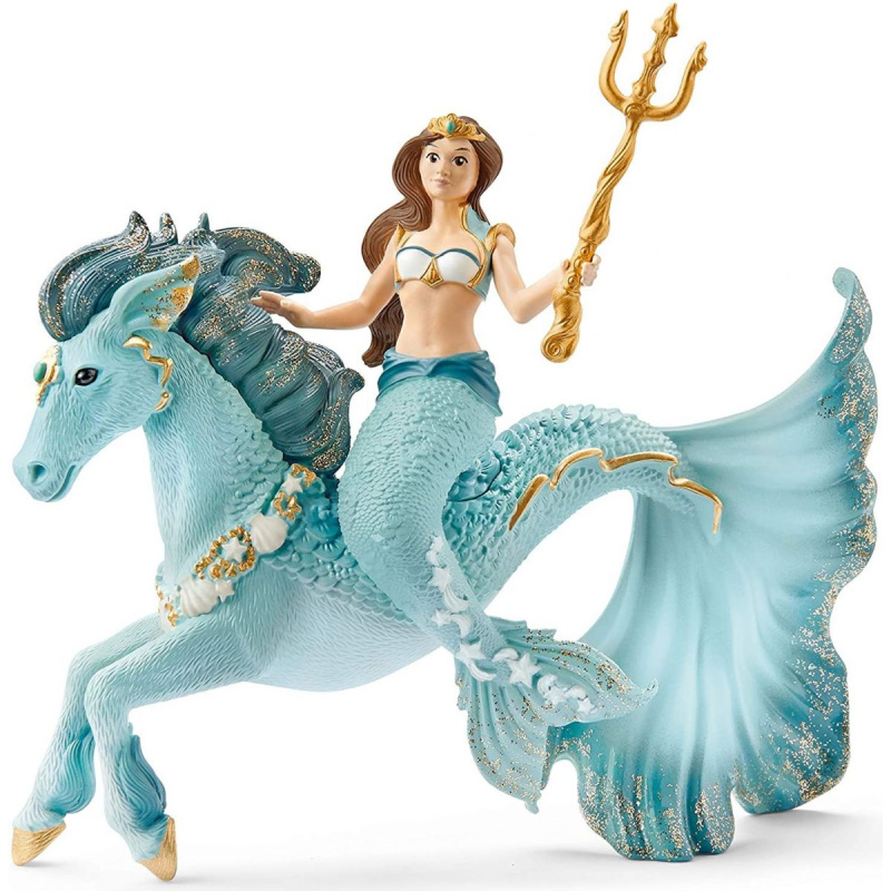 Schleich 70594 Mořská panna Eyela na podvodním jednorožci