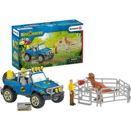 SCHLEICH Terénní vůz s venkovním výběhem pro dinosaura