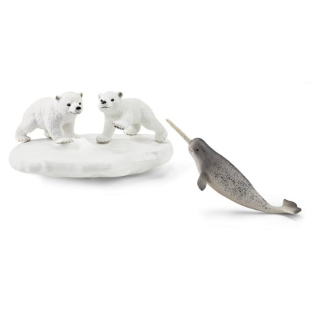 Schleich Lední medvědi a klouzačka