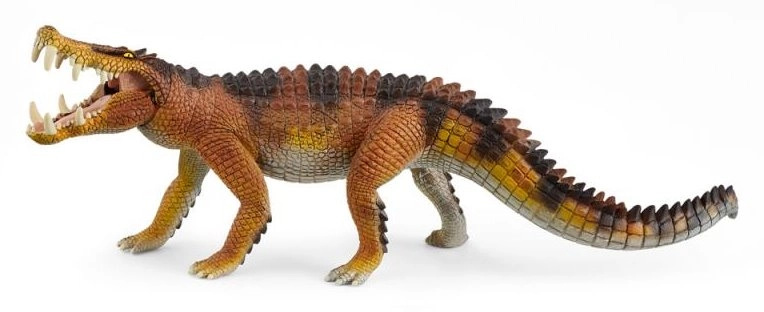 Prehistorické zvířátko - Kaprosuchus s pohyblivou čelistí