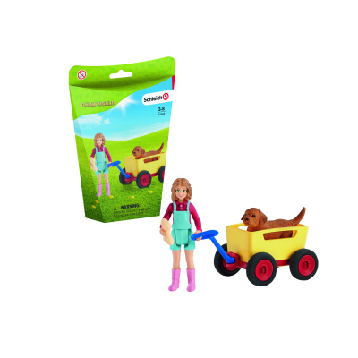 Schleich 42543 Výlet s ručním vozíkem