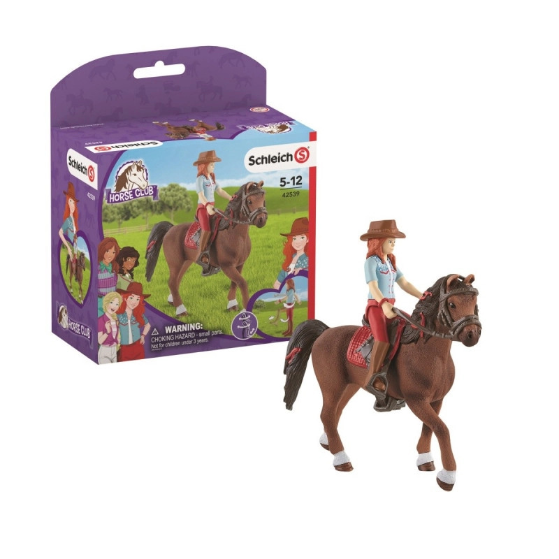 Schleich Zrzka Hannah s pohyblivými klouby na koni