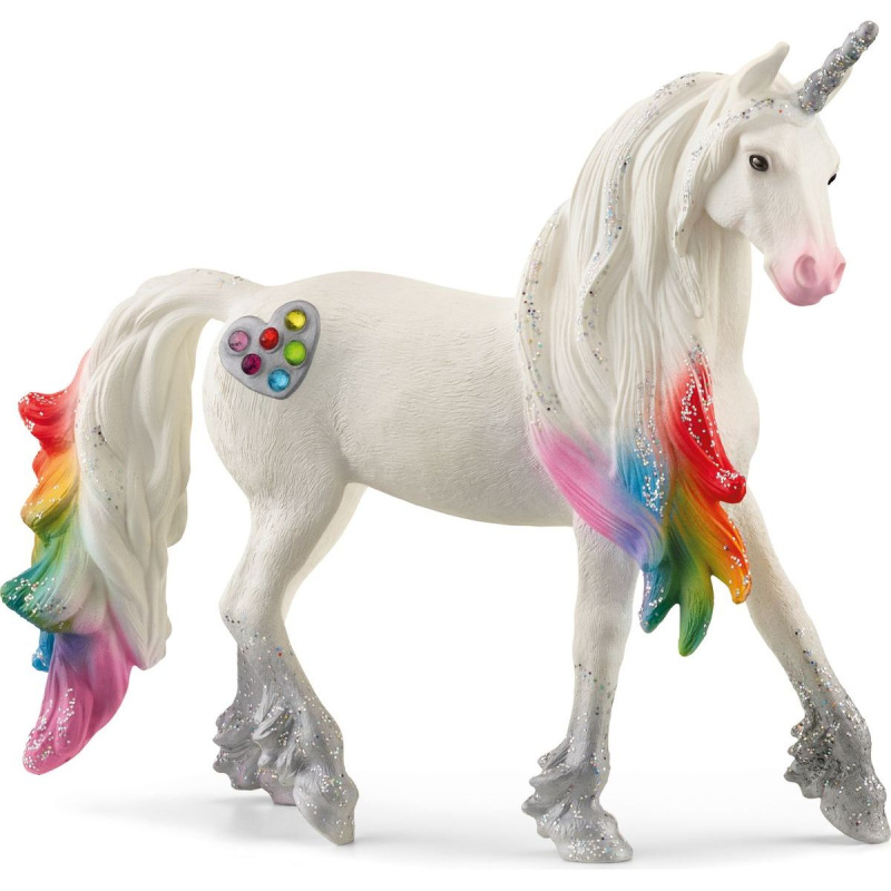 Schleich Jednorožec hřebec srdíčkový duhový