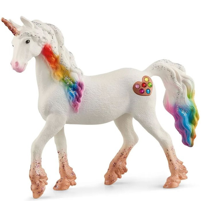 Schleich Jednorožec kobyla srdíčková duhová