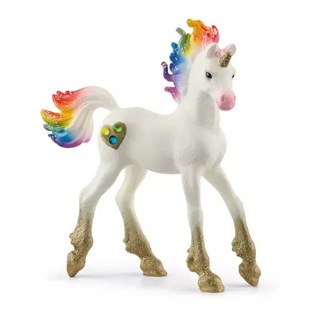 Schleich Bayala Jednorožec hříbě srdíčkové duhové