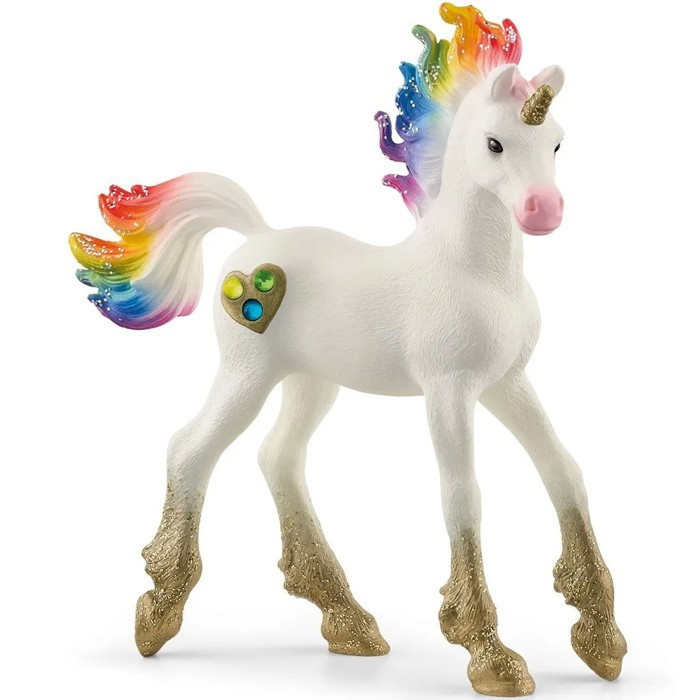 Schleich Bayala Jednorožec hříbě srdíčkové duhové