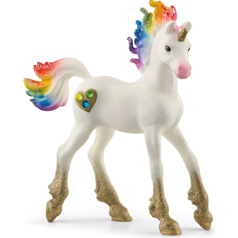 Schleich Bayala Jednorožec hříbě srdíčkové duhové