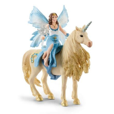 Schleich - Bayala, Víla Eyelas na zlatém jednorožci