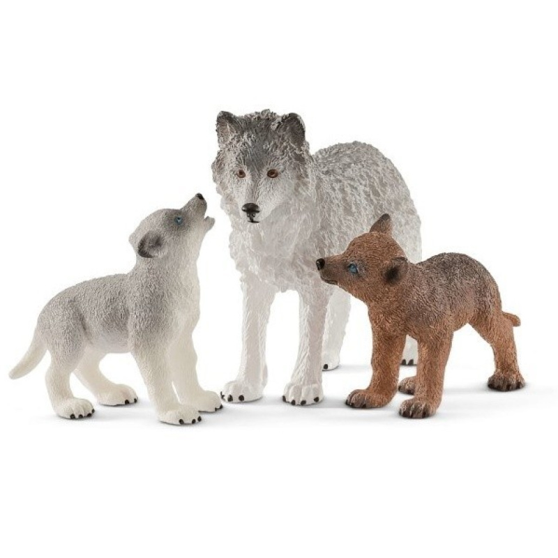 Schleich 42472 Vlčice a mláďata vlka