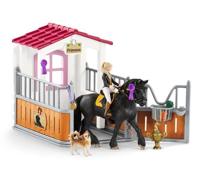 Schleich - Jezdecký klub, Stáj s koněm Tori + Princess