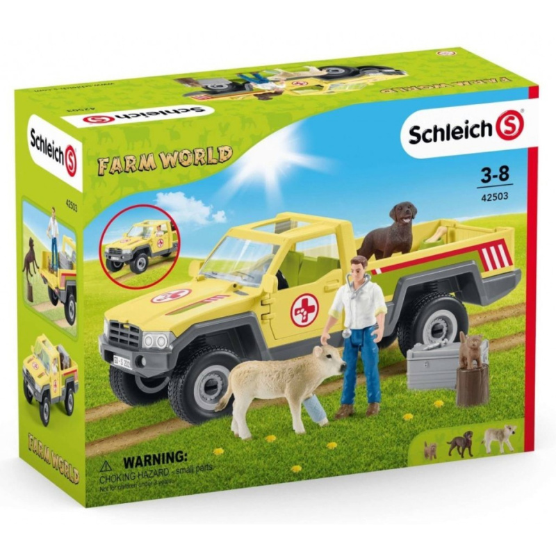 Schleich - Farma, Záchranné terénní auto s veterinářem