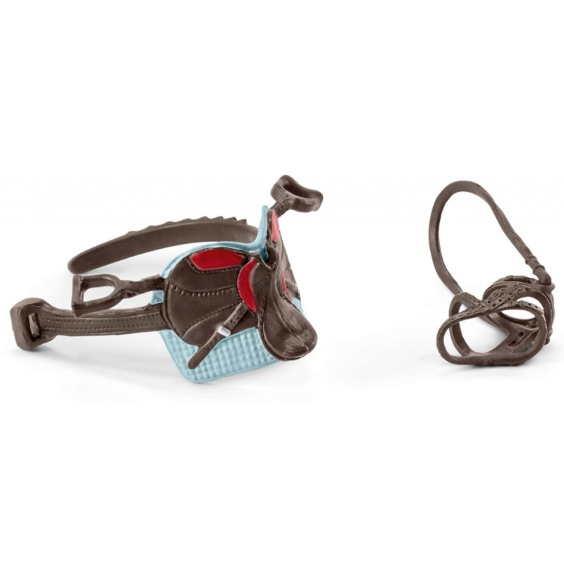 Schleich 42489 Sedlo a uzda, klub Hannah + Cayenne