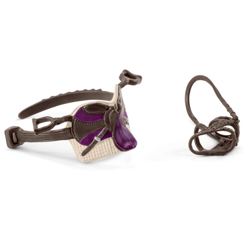 Schleich - Koňský postroj, Sedlo a uzda Lisa a Storm