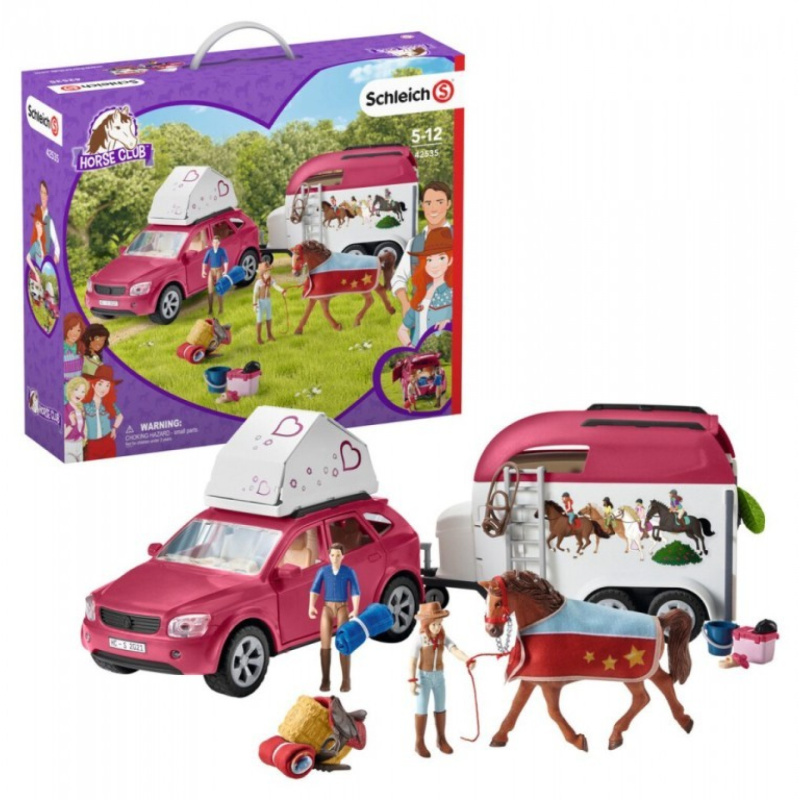 Schleich - Jezdecký klub, Dobrodružství s autem a přívěsem na koně