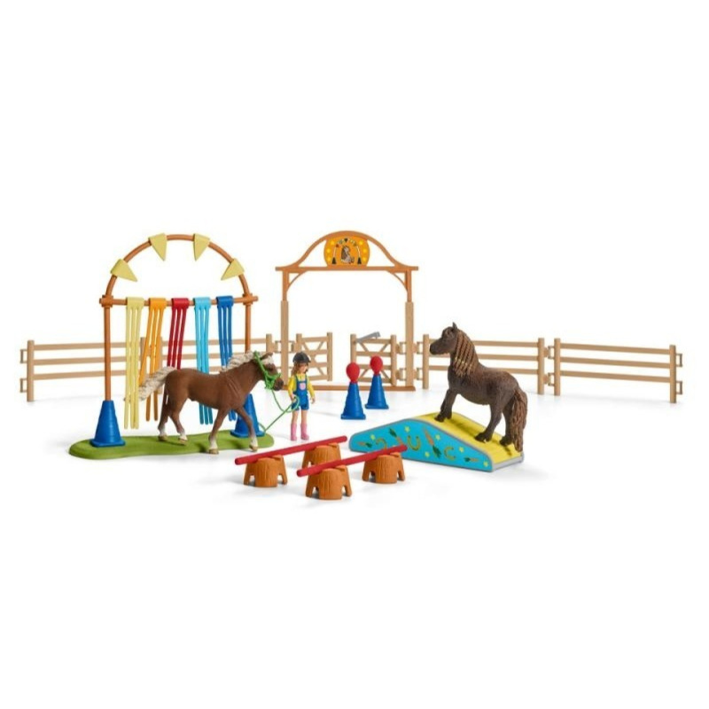 Schleich - Jezdecký klub, Trénink v agility pro poníky