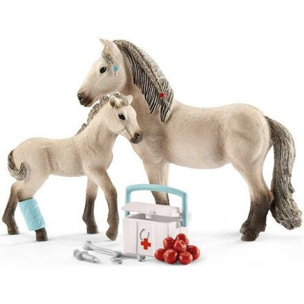 Schleich 42430 Set hříbě a islandská klisna s lékárničkou