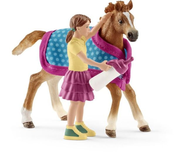 Schleich - Jezdecký klub, Hříbě s holčičkou
