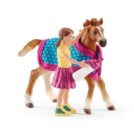 Schleich - Jezdecký klub, Hříbě s holčičkou