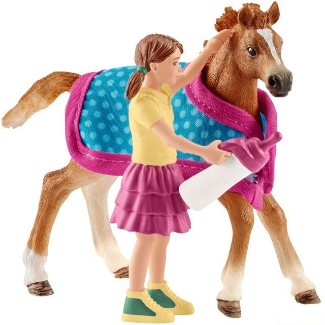 Schleich - Jezdecký klub, Hříbě s holčičkou