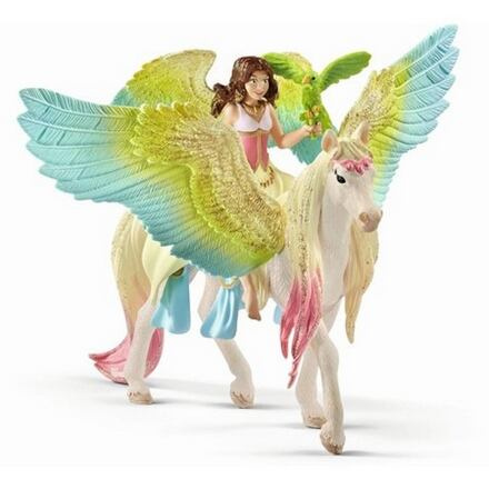 Schleich - Bayala, Elfí víla Surah s třpytivým Pegasem