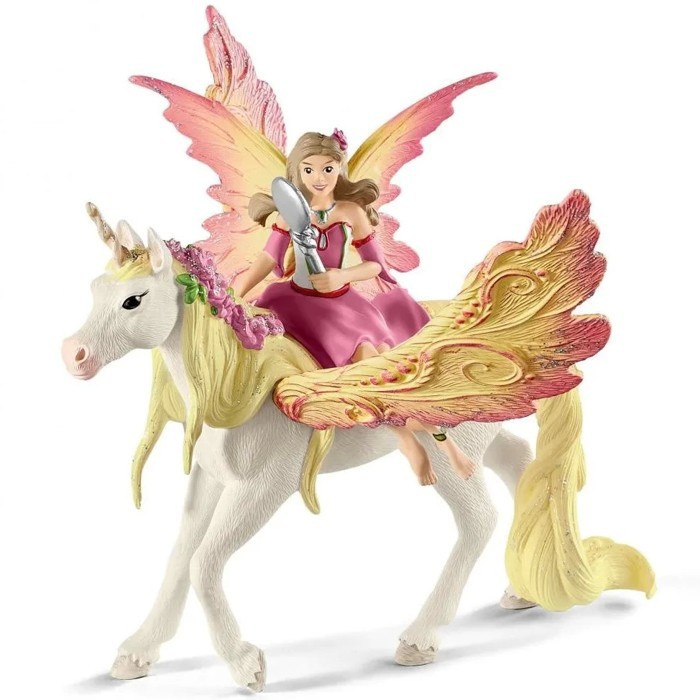 Schleich - Bayala, Elfí víla Feya s Pegasem jednorožcem