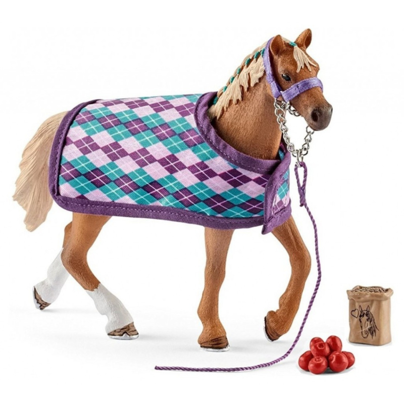 Schleich - Kůň, Anglický plnokrevník s příslušenstvím