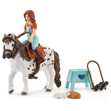 Schleich - Kůň s jezdcem, Mia a Spotty