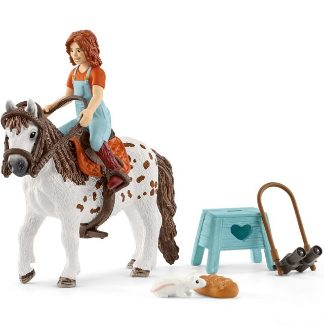 Schleich - Kůň s jezdcem, Mia a Spotty