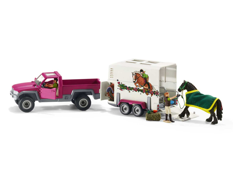 Schleich 42436 Auto s koňským přívěsem Horse Club