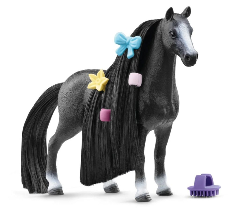 Schleich - Kůň s česací hřívou, Quarter Horse klisna černá