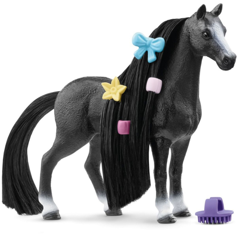 Schleich - Kůň s česací hřívou, Quarter Horse klisna černá