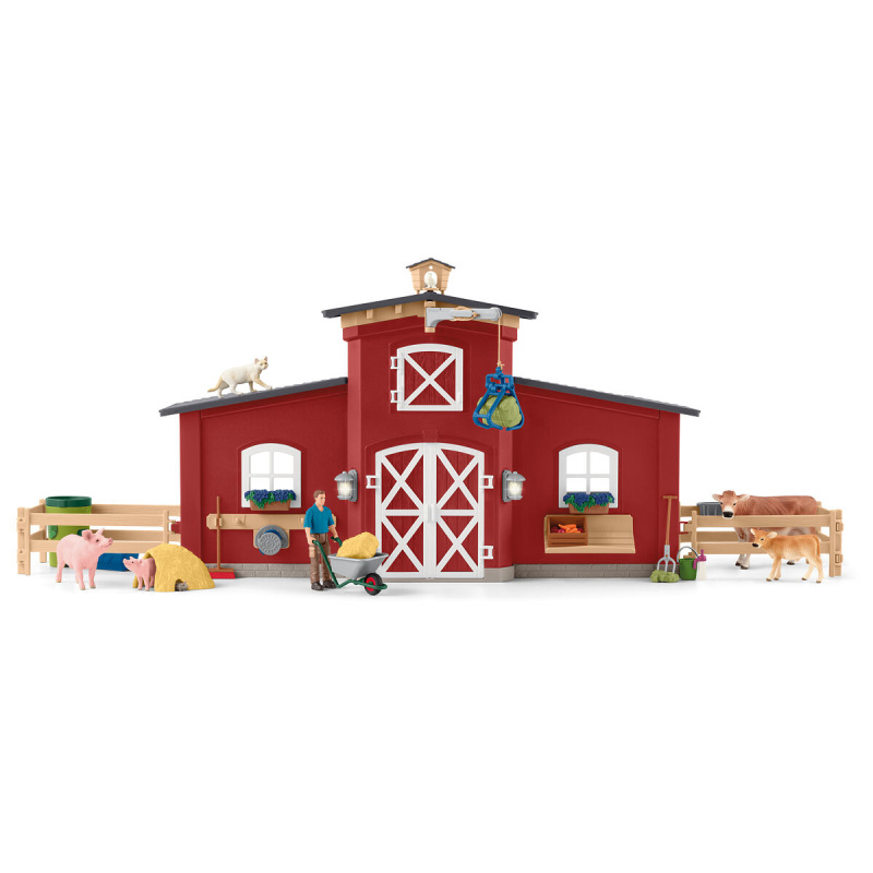 Schleich - Farma, Velká stodola se zvířaty a příslušenstvím