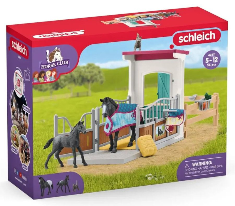 Schleich Box pro koně s klisnou a hříbětem