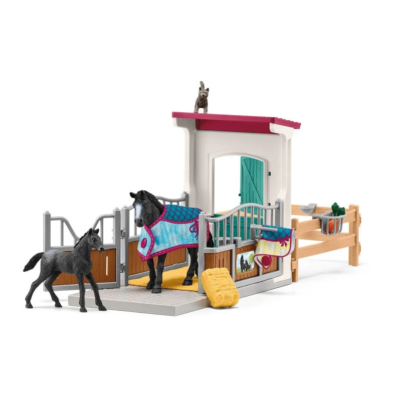 Schleich Box pro koně s klisnou a hříbětem