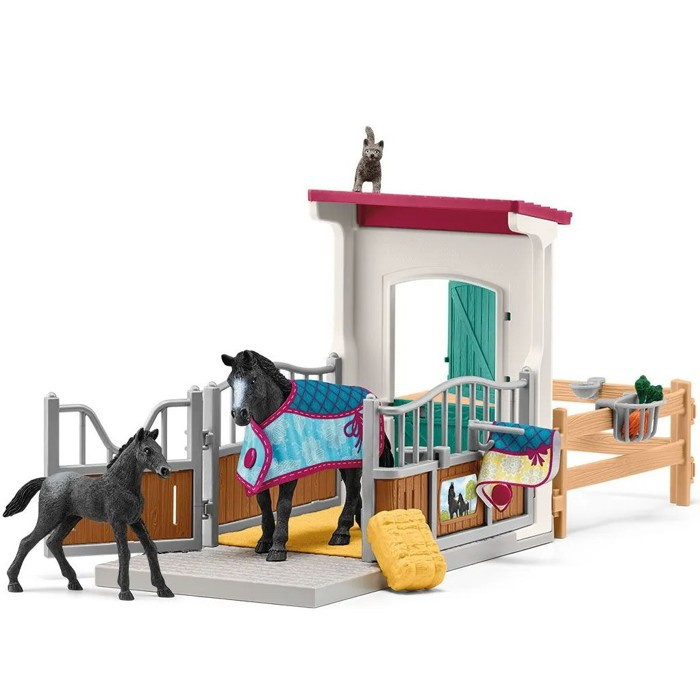 Schleich Box pro koně s klisnou a hříbětem