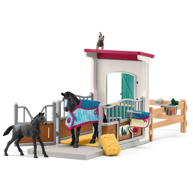 Schleich Box pro koně s klisnou a hříbětem