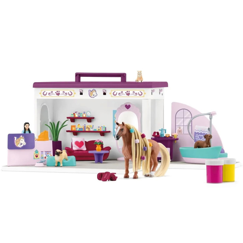 Schleich HORSE CLUB – Sofiin salon krásy pro mazlíčky