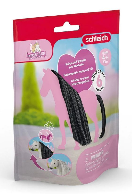 Schleich - Koňský salón, Doplněk ocas a hříva černé