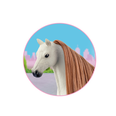 Schleich - Koňský salón, Doplněk ocas a hříva hnědé