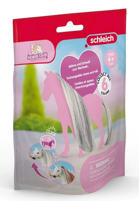 Schleich - Koňský salón, Doplněk ocas a hříva šedé