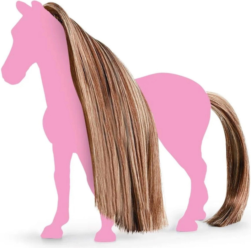 Schleich - Koňský salón, Doplněk ocas a hříva hnědozlatavé
