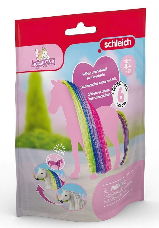 Schleich - Koňský salón, Doplněk ocas a hříva duhové