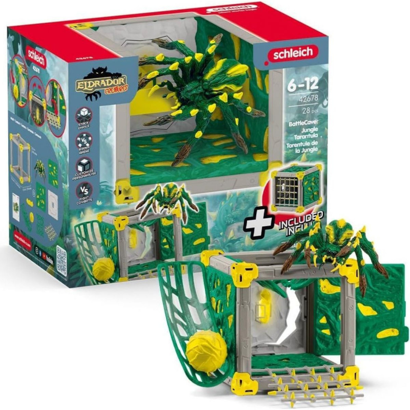 Schleich Aréna BattleCave tarantule z džungle