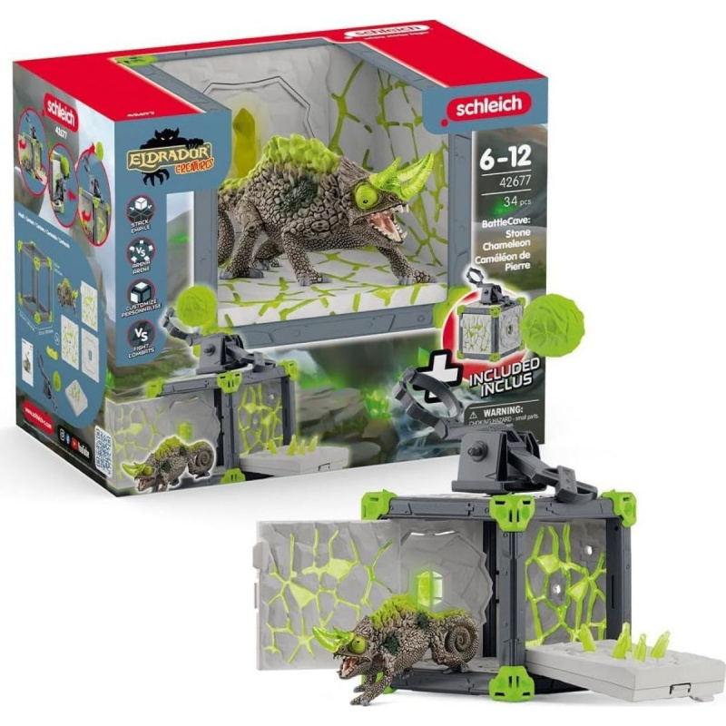 Aréna BattleCave kamenného chameleona