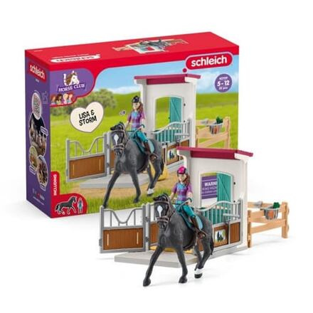 Schleich - Jezdecký klub, Box pro koně Lisa a Storm
