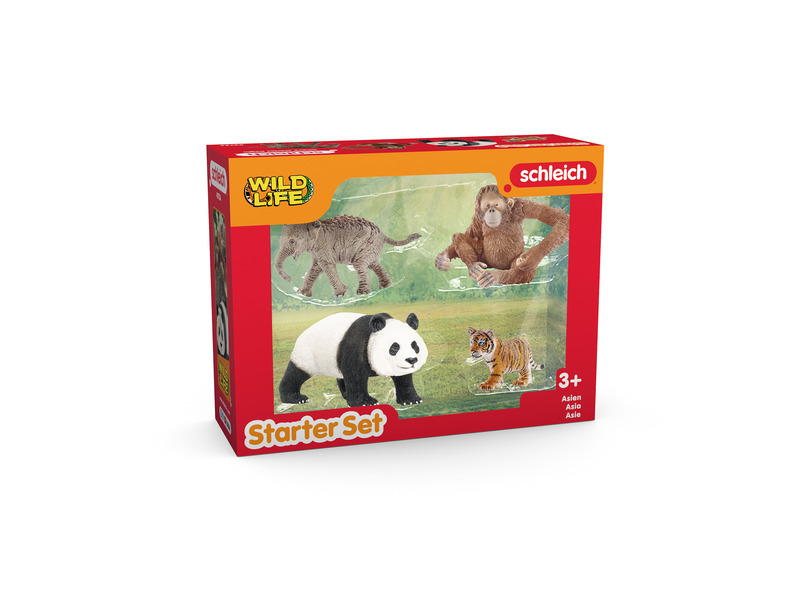Schleich - Zvířátka set, Startovací Asie 4ks