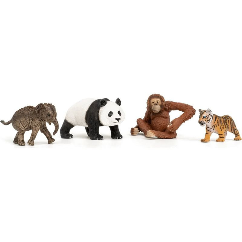 Schleich - Zvířátka set, Startovací Asie 4ks